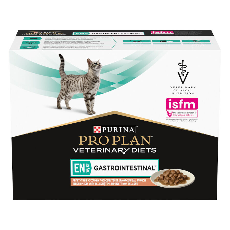 Pro Plan Veterinary Diets Feline En Gastrointestinal Salm&oacute;n en Salsa sobre para gatos